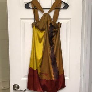 Vince silk mini dress